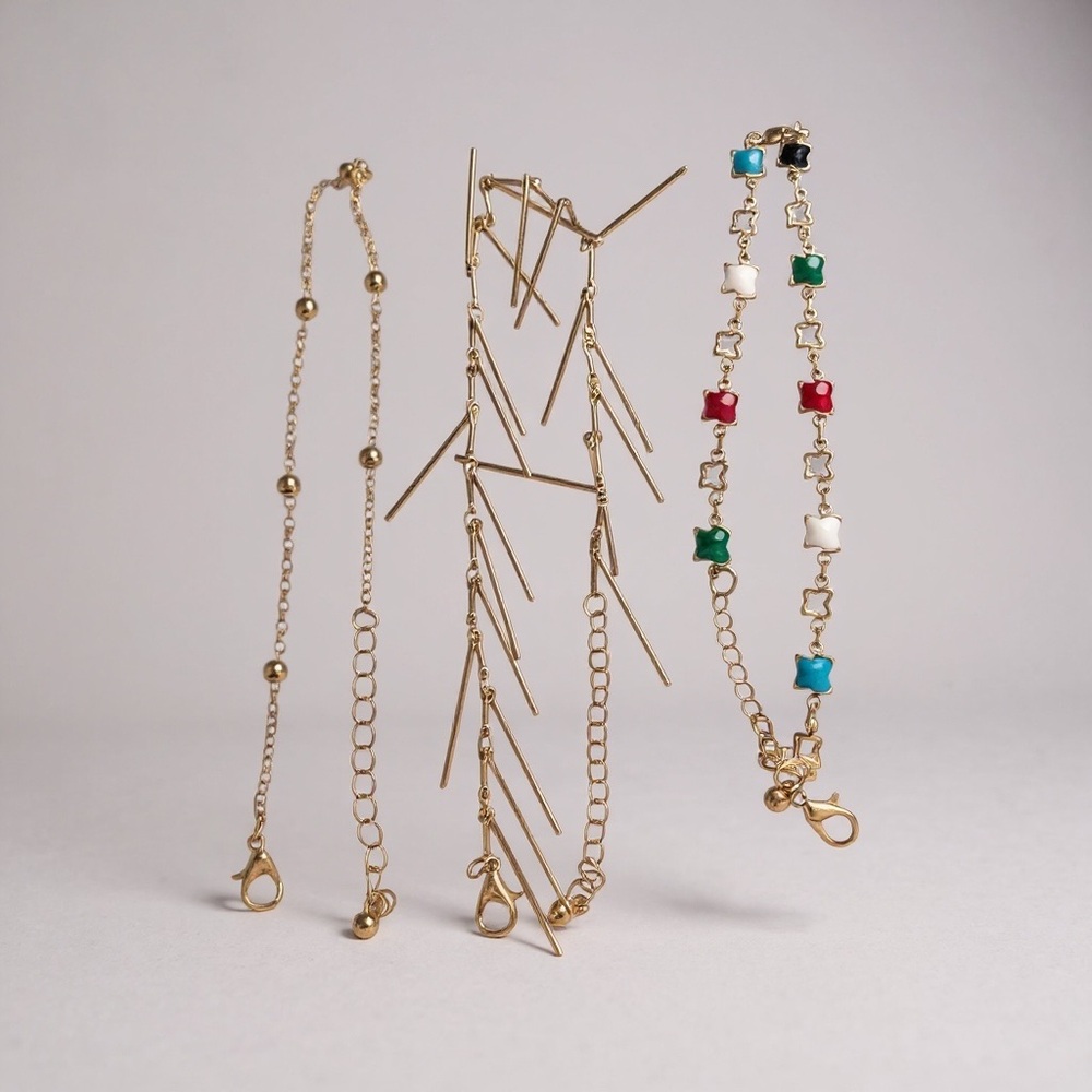 Tassel Anklet Set